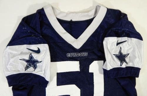 Dallas Cowboys Adam Redmond 51 Játék Kiadott Haditengerészeti Gyakorlat Jersey 52 60 - Aláíratlan NFL Játék Használt