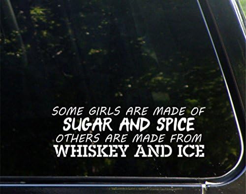 Néhány Lány Készült a befőtt Mások Készült Whiskyt Jéggel - az Autók Vicces Autó Vinyl Matrica Ablak Matrica | Fehér