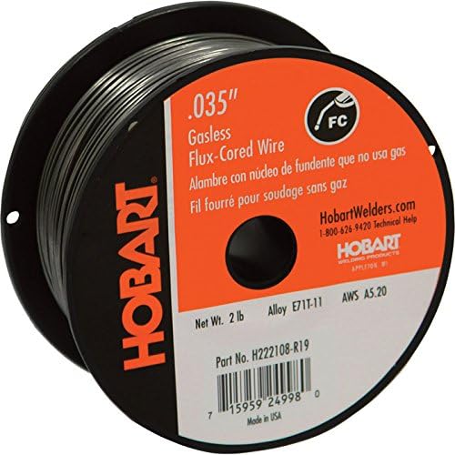 Hobart H222106-R19 2 Kilós E71T-11 Szén-Acél Fluxus-Bélelve, Huzalt, 0.030-Hüvelyk