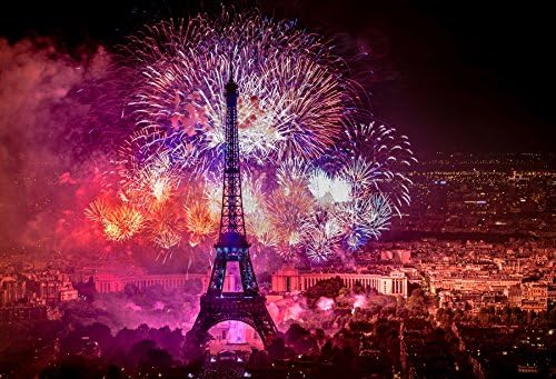 Yeele 15x10ft Párizs Éjszakai Fotózás Hátteret Vinil Romantikus Eiffel-Torony Virágzó Tűzijáték Fotó Háttér Felnőtt