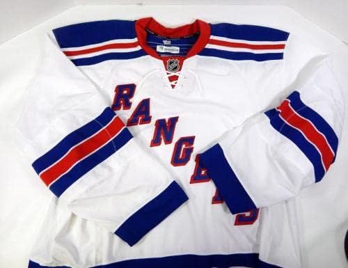 A New York Rangers Játék, Üres Kiadott Fehér Távol Jersey Reebok 58 DP40483 - Játék Használt NHL-Mezek