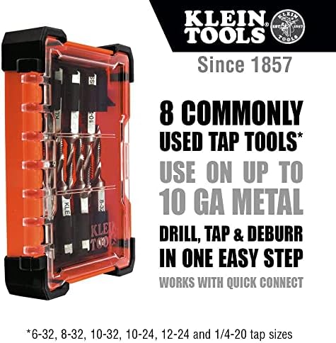 Klein Eszközök 32217 Gyakorlat Érintse Meg Az Eszköz Készlet, 8 Darabos, Az Alumínium-Réz-Réz-Műanyag-Enyhe Acél, Gyors